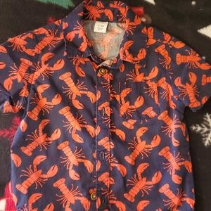 Button down lobster shirt